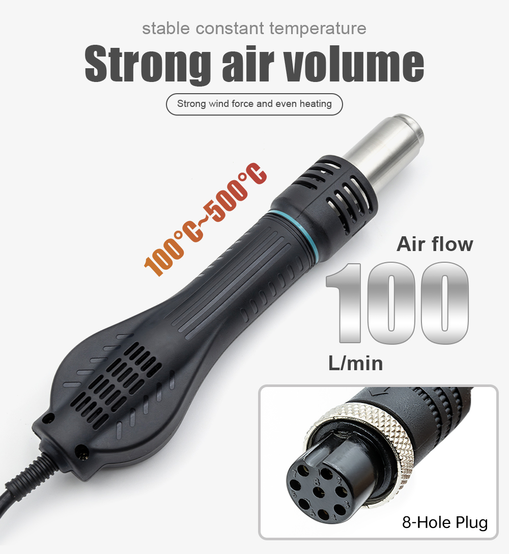 Pistola de aire caliente JCD 8 - Hot Air Station 858 reseña y precio
